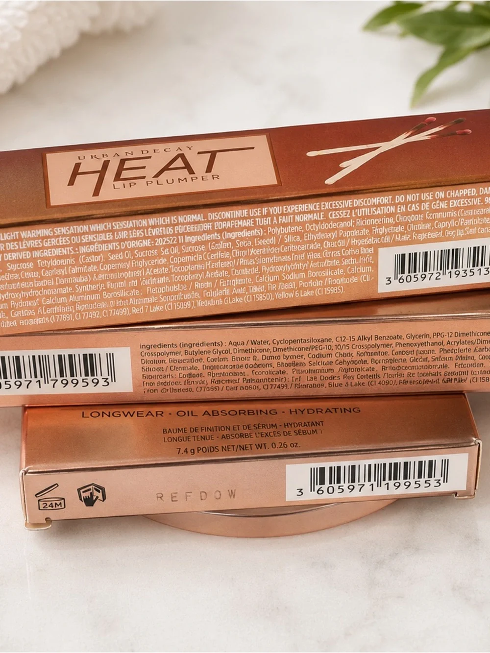 Urban Decay 3-Piece Makeup Bundle Heat Fireball Beached Bronzer